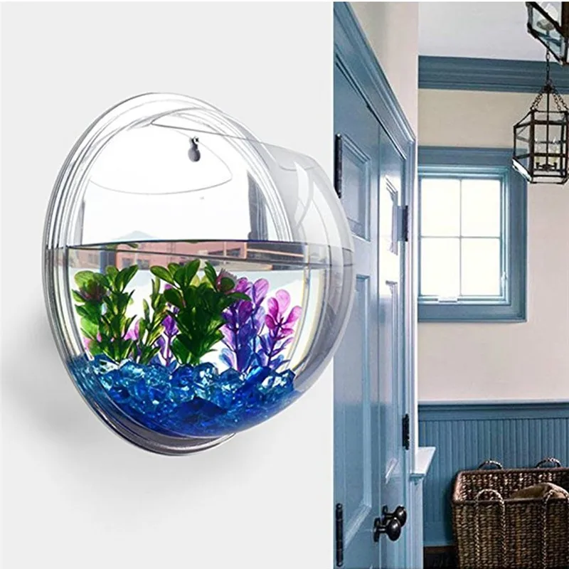 Live Fish Aquarium - Trasparente acrilico appeso a parete acquario,