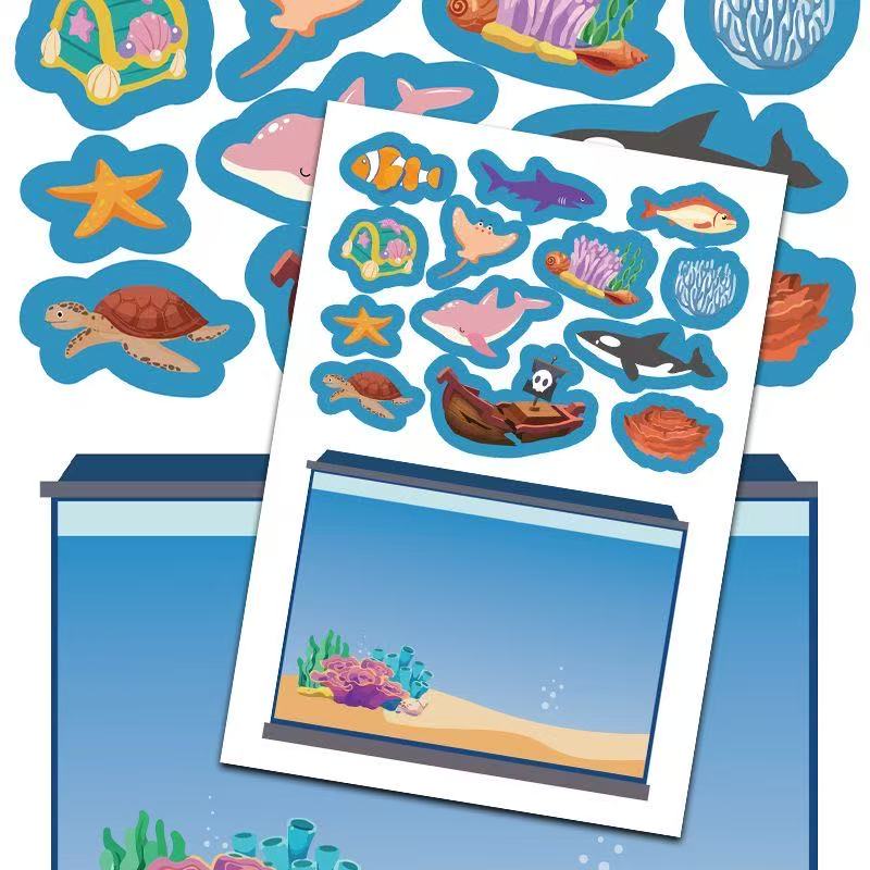 8 pezzi adesivo puzzle acquari - Aquarium Fish Gallery recensione e prezzo