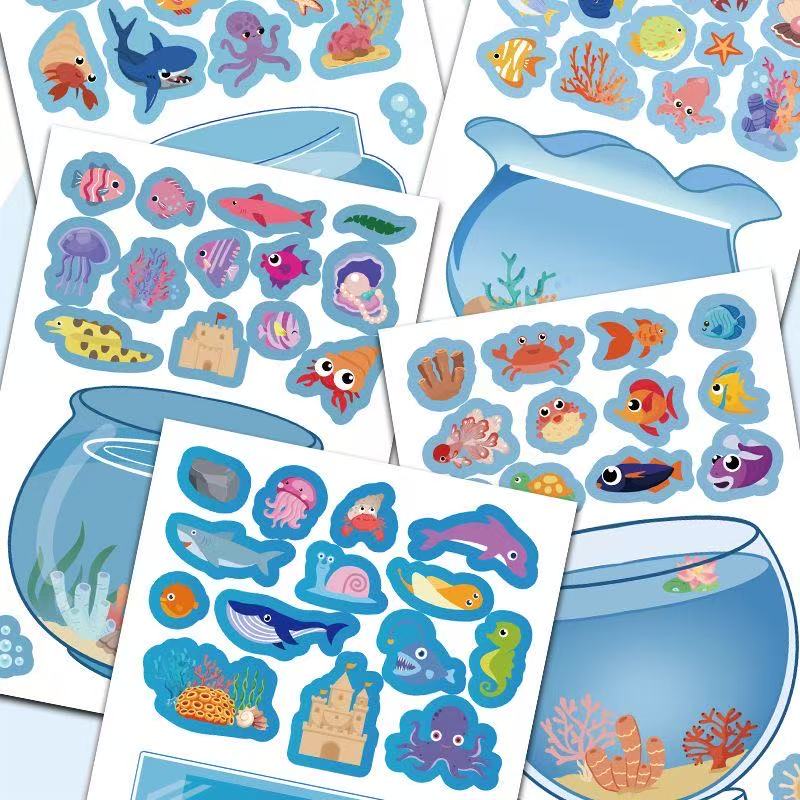8 pezzi adesivo puzzle acquari - Aquarium Fish Gallery recensione e prezzo