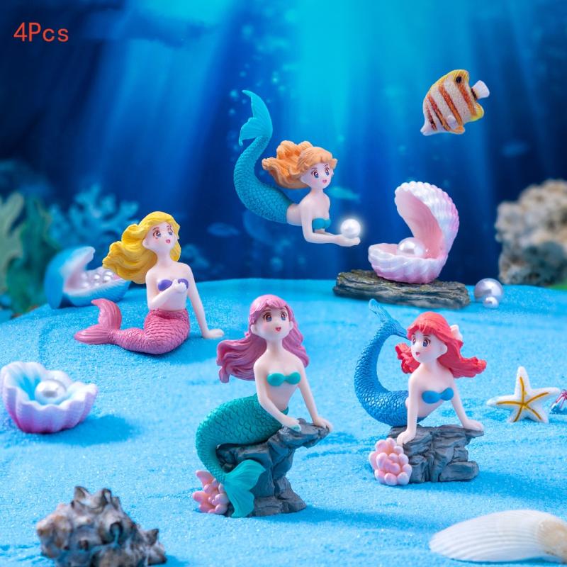 Set di 4 Ornamenti in Plastica - Aquarium Fish To Buy recensione e prezzo